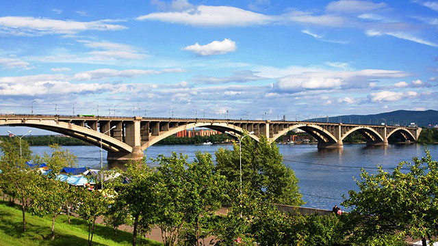 Самый красивый Красноярский коммунальный мост